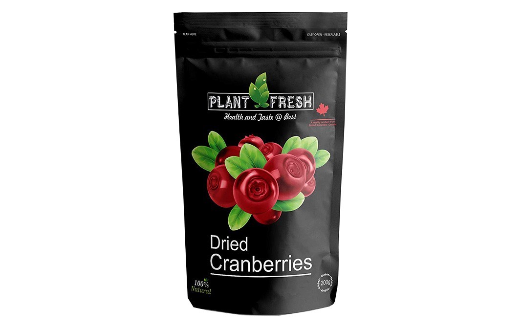 Plant Fresh Dried Cranberries    Pack  200 grams